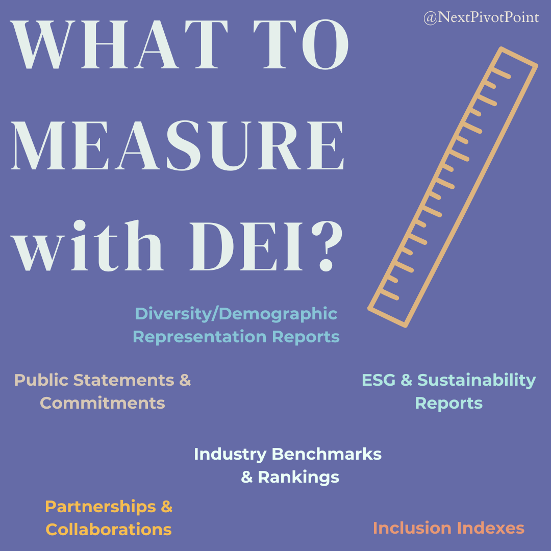 what to measure with dei