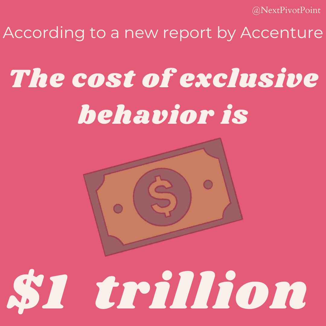 cost of exclusive behavior is over $1 trillion