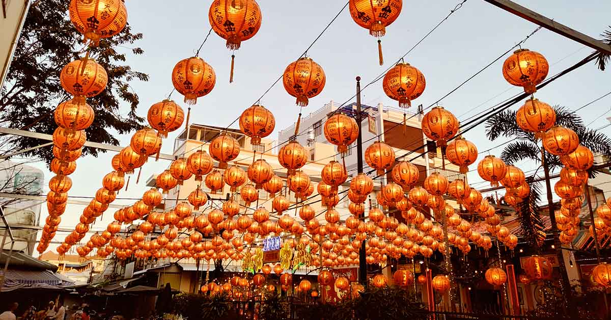 Lunar New Year Asian Lanterns