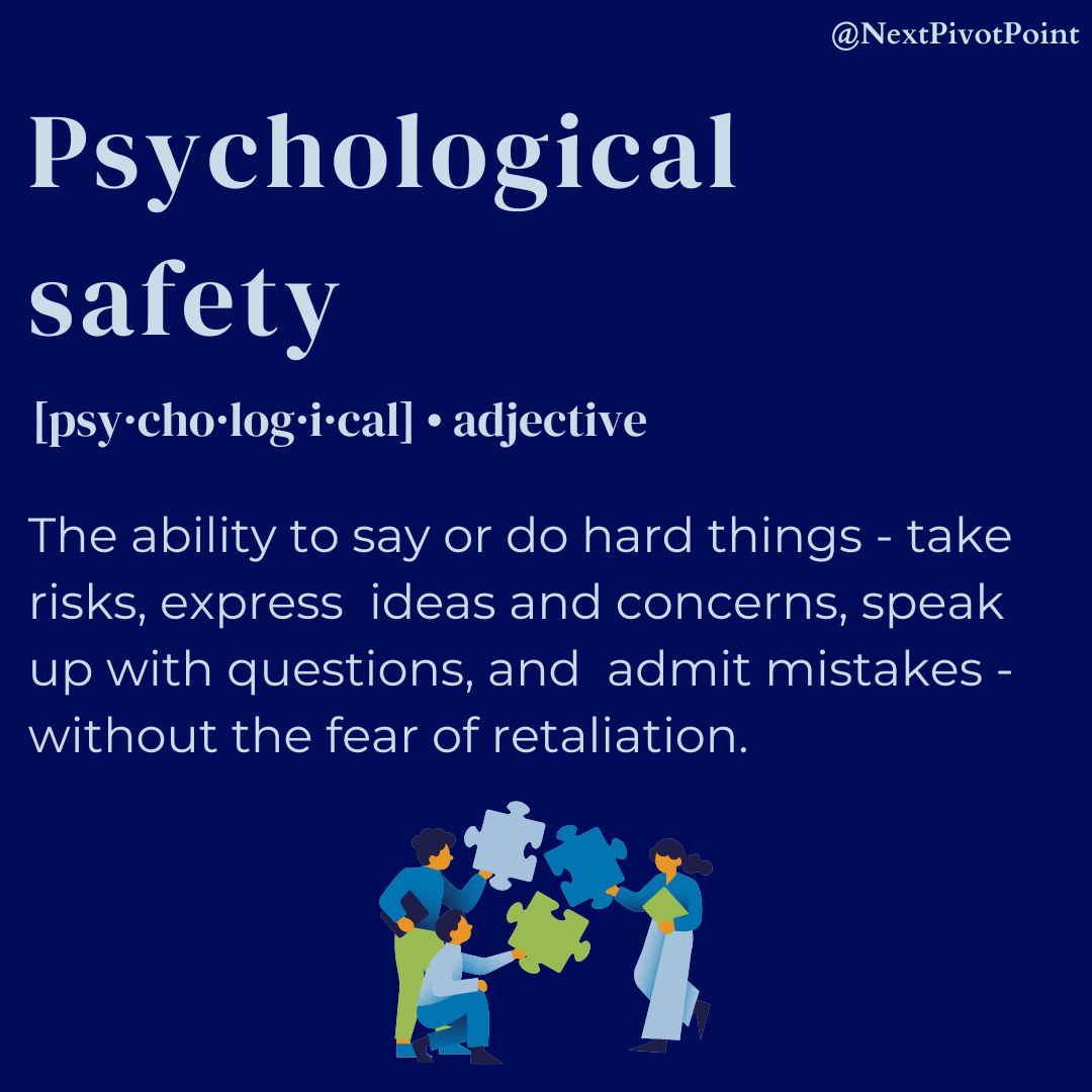 Psychological safety definition
